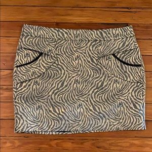 Animal Print BCBGeneration Mini Skirt